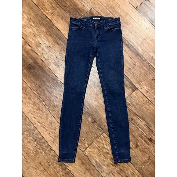 TOMMY HILFIGER Vintage Skinny Jeans Leggings Stretch Dark Wash Sz 0 - Picture 3 of 6
